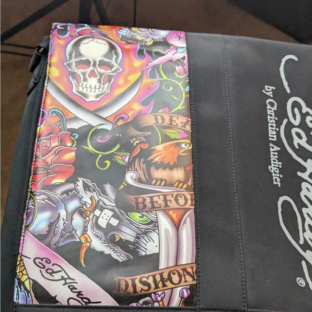 Ed Hardy Designs Black Messenger Bag - Collector Edition ***NWT***